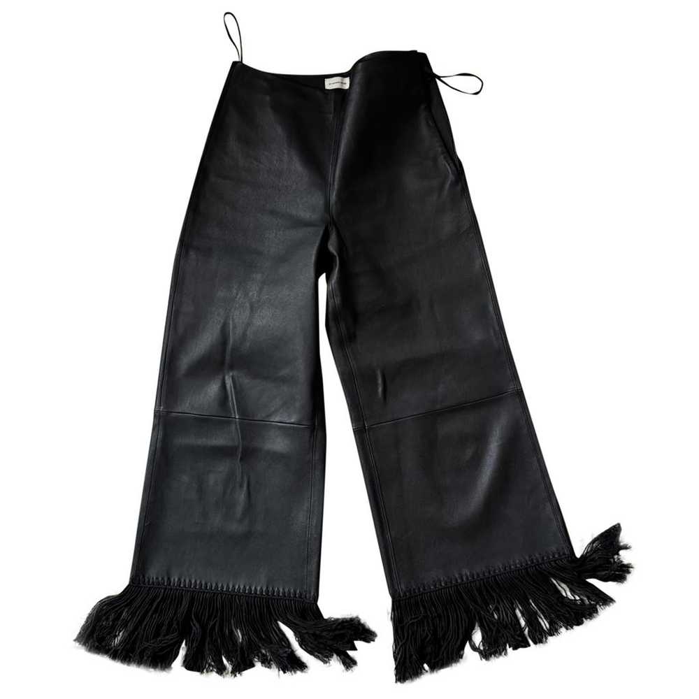 by Malene Birger Leather straight pants - image 1