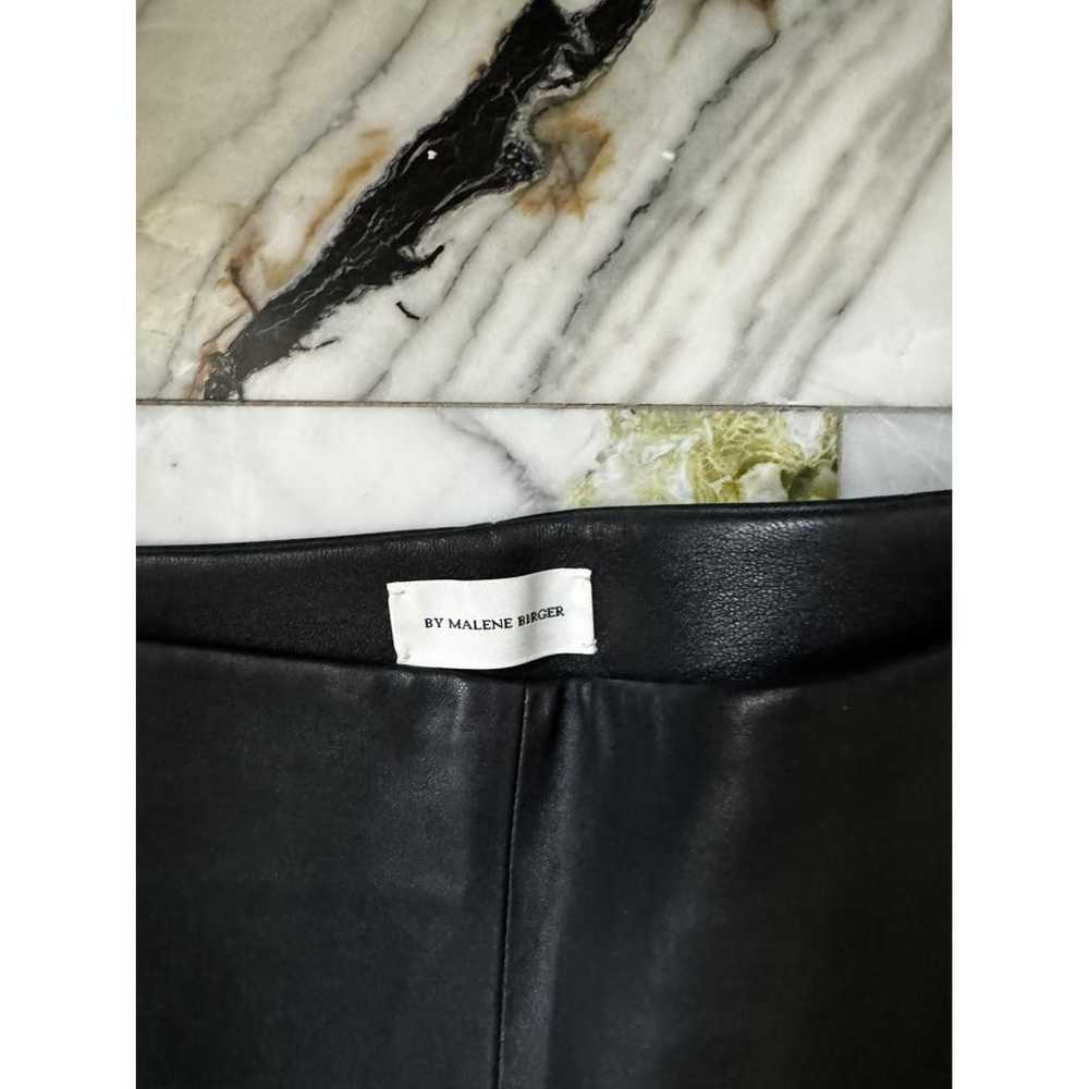 by Malene Birger Leather straight pants - image 2