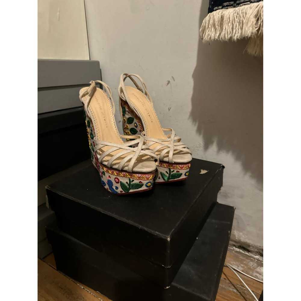 Charlotte Olympia Cloth sandals - image 2