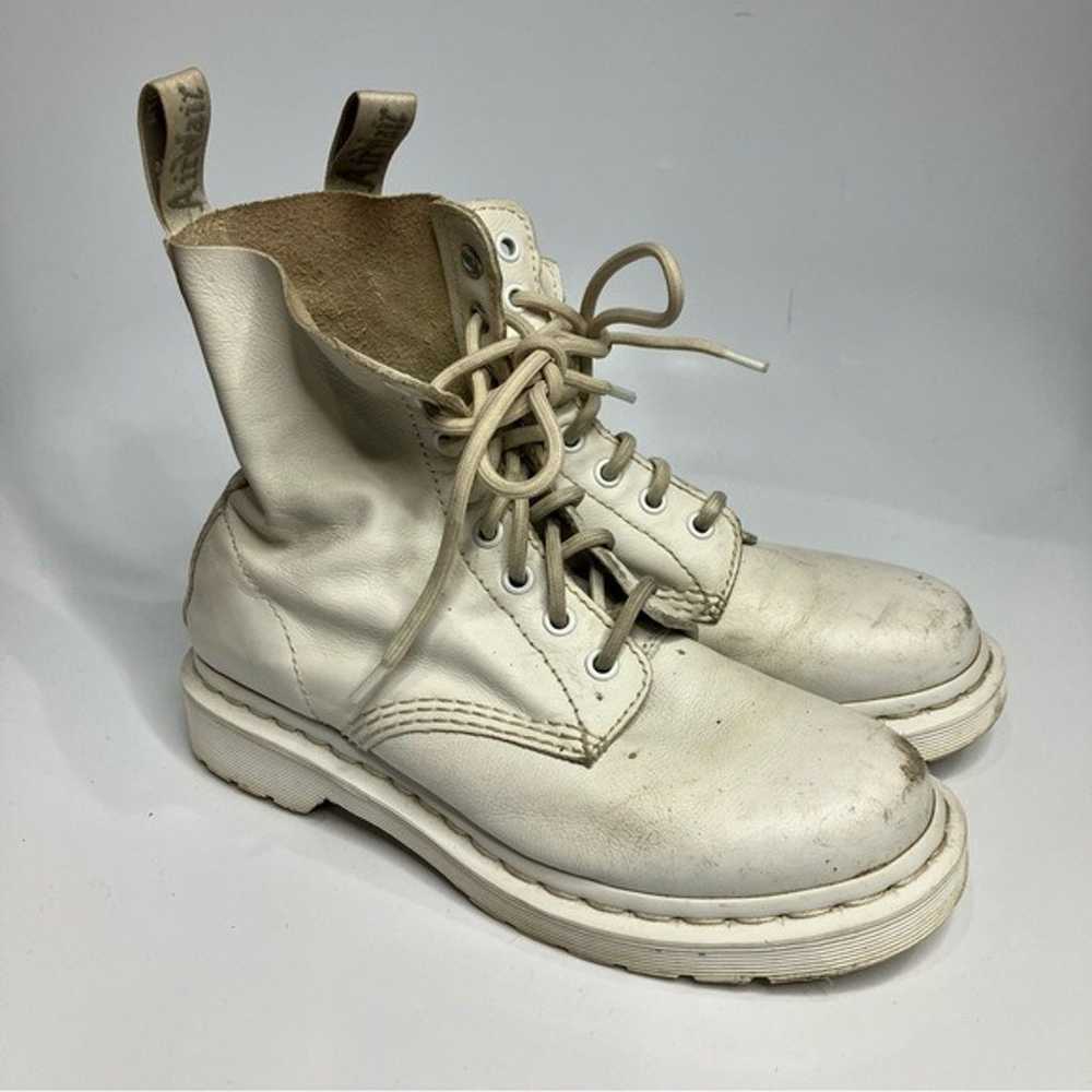 Dr. Martens 1460 Pascal Mono lace up boots white … - image 2