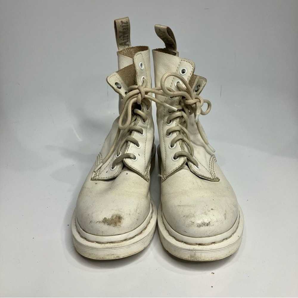 Dr. Martens 1460 Pascal Mono lace up boots white … - image 3