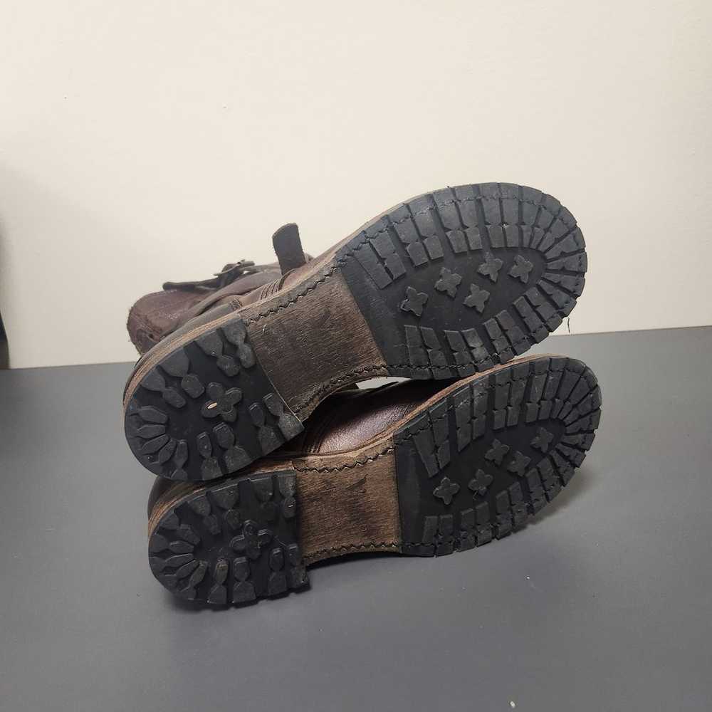 Vintage shoe Co. Jennifer Tanker Boots Brown leat… - image 10