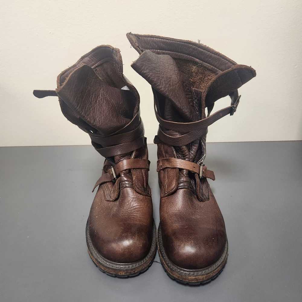Vintage shoe Co. Jennifer Tanker Boots Brown leat… - image 2