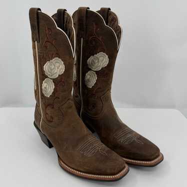 Ariat Women's Corazon Western Boots Rose Embroide… - image 1