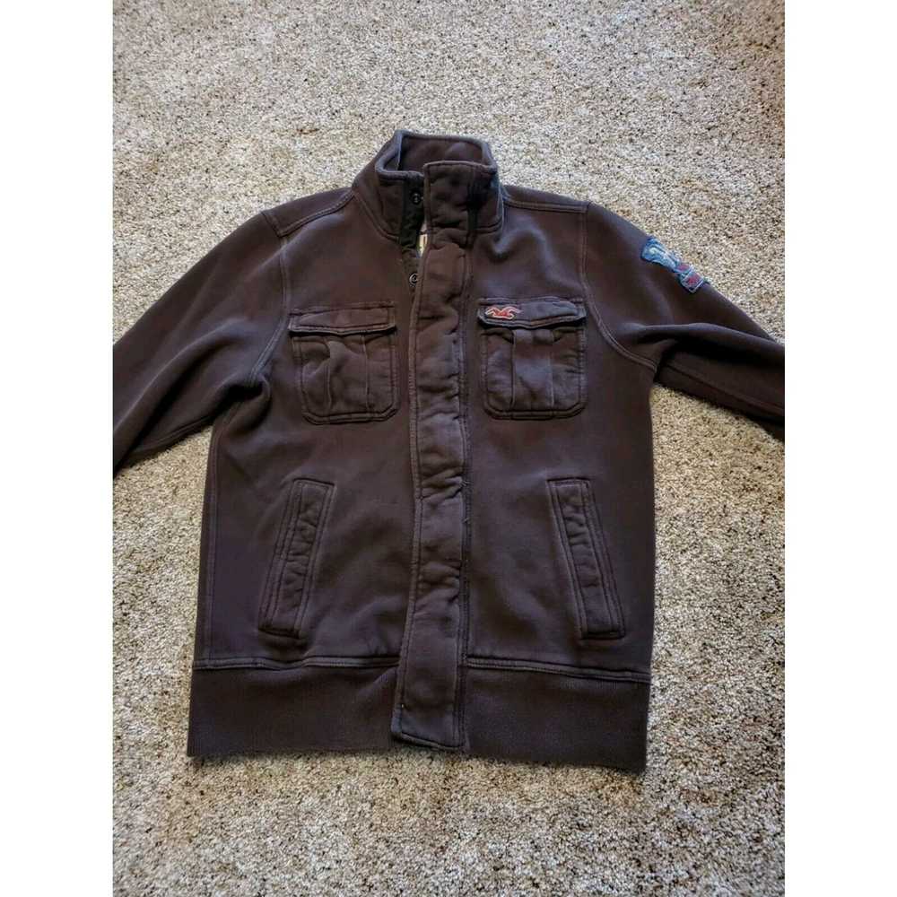 Vintage Hollister Sweatshirt Medium Mens Brown Fu… - image 2