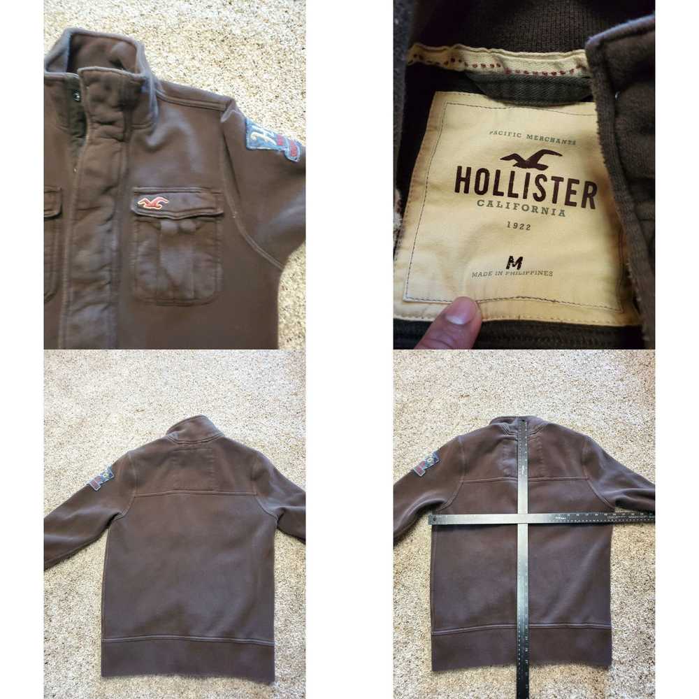 Vintage Hollister Sweatshirt Medium Mens Brown Fu… - image 4