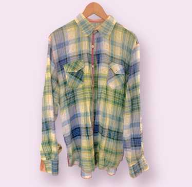 Arnold Zimberg Arnold Zimberg Plaid Button Down T… - image 1