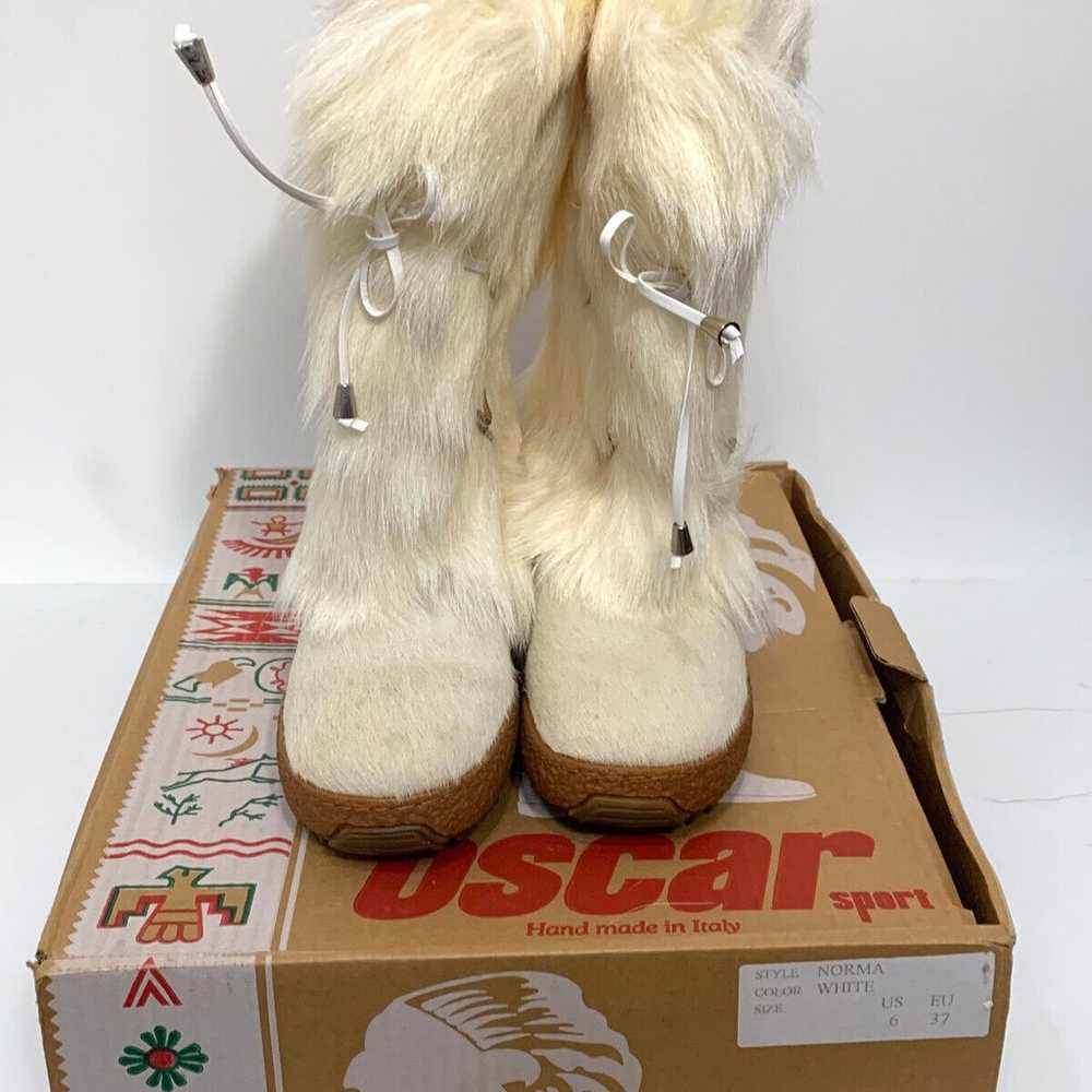 Oscar Sport NWB Women's White Norma Boots Size 7 - image 6