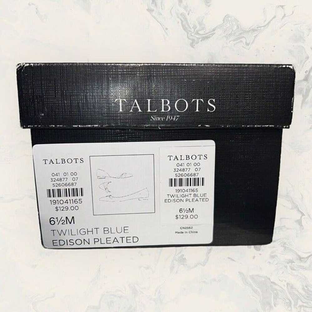 Talbots Twilight Blue Edison Pleated Ballet Flats… - image 10