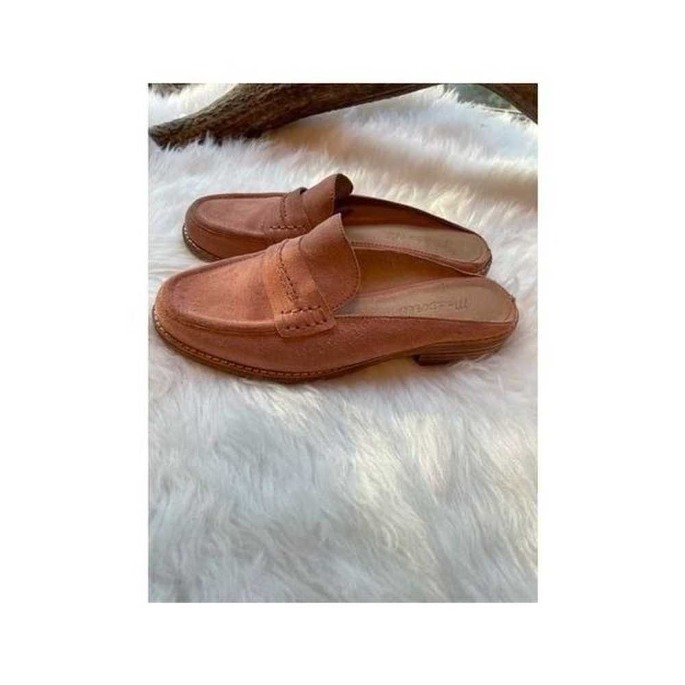 Madewell elinor mules pink suede loafer size 6 - image 3