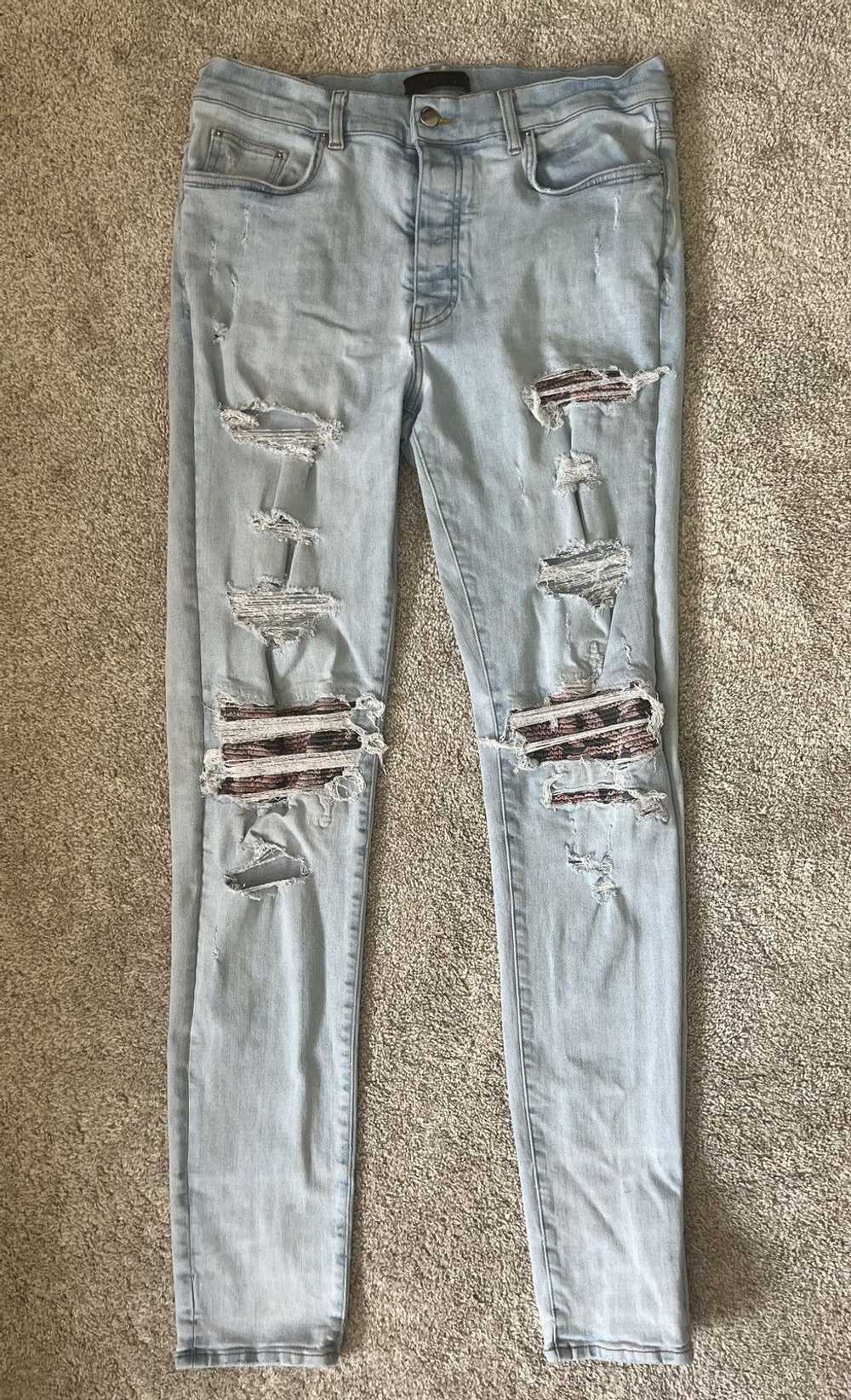 Amiri Amiri Mx1 Banana Leaves Jeans - image 1