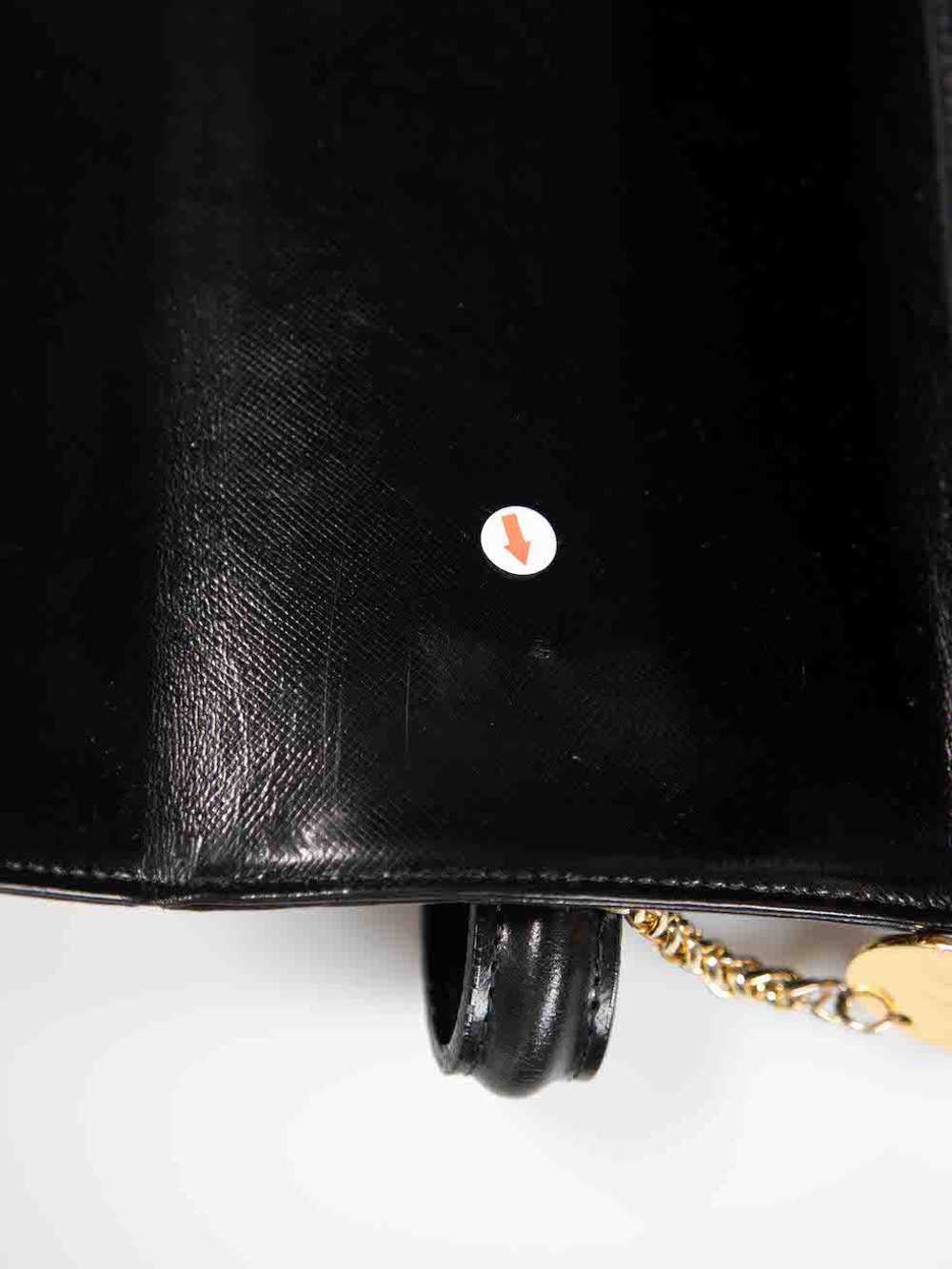 Versace Black Leather Vanity Top Handle Bag - image 6