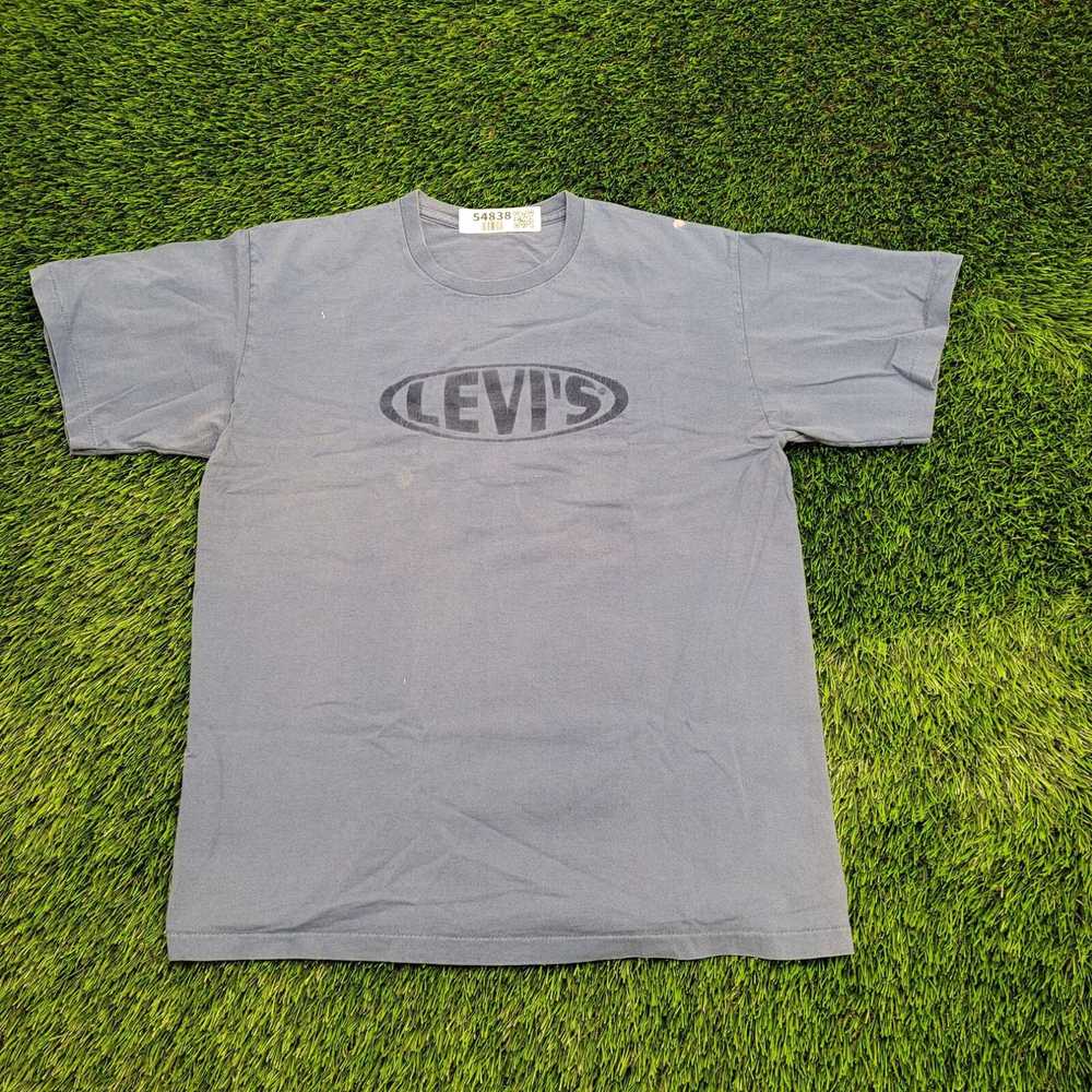 Levi's Vintage 90s LEVIS Bubble-Logo Shirt M-Shor… - image 1