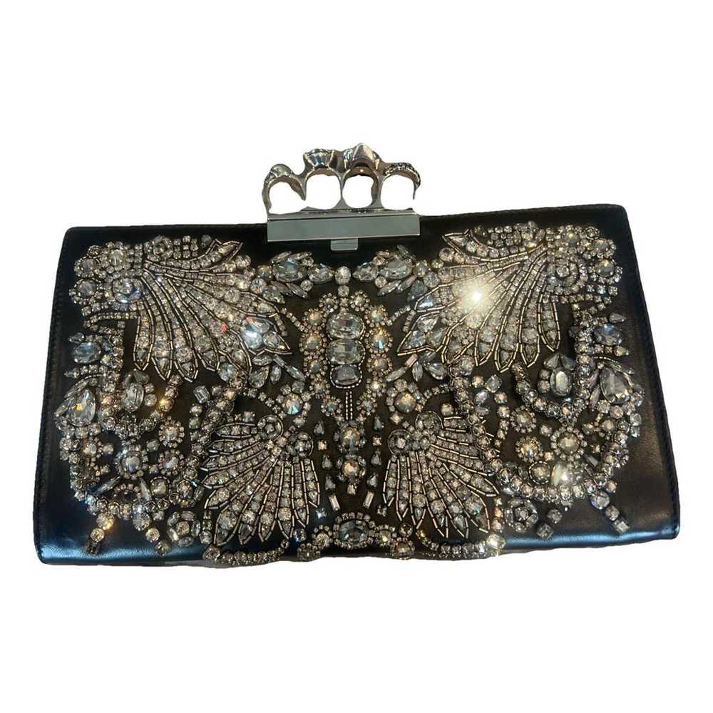 Alexander McQueen Knuckle leather clutch bag - image 1