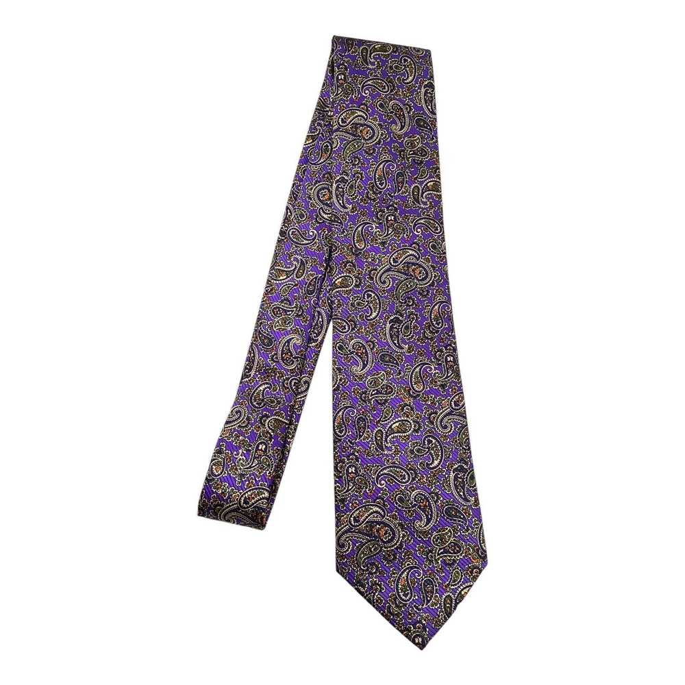 David Donahue DAVID DONAHUE Paisley Silk Tie HMad… - image 6