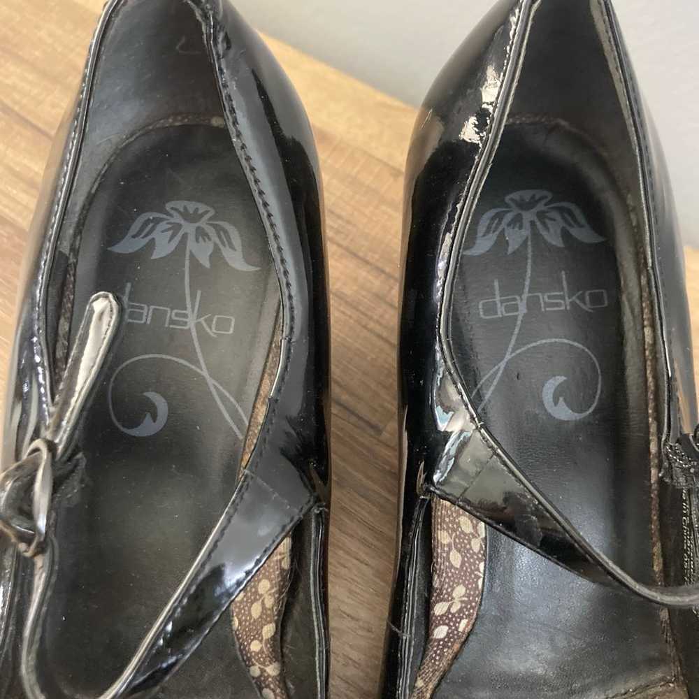 Dansko Mary Jane Black Patent Leather High Heels … - image 4