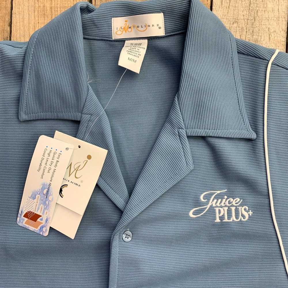 Vintage Juice Plus Blue Button Up Mens Shirt Size… - image 2