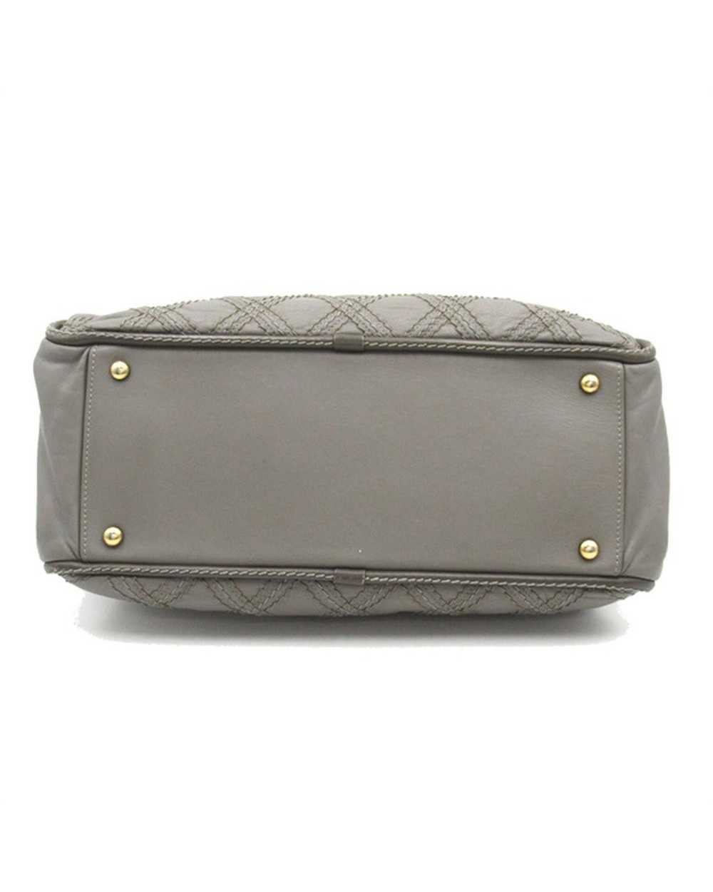 Chanel Quilted Leather Triptych Tote Bag - Grey - image 5