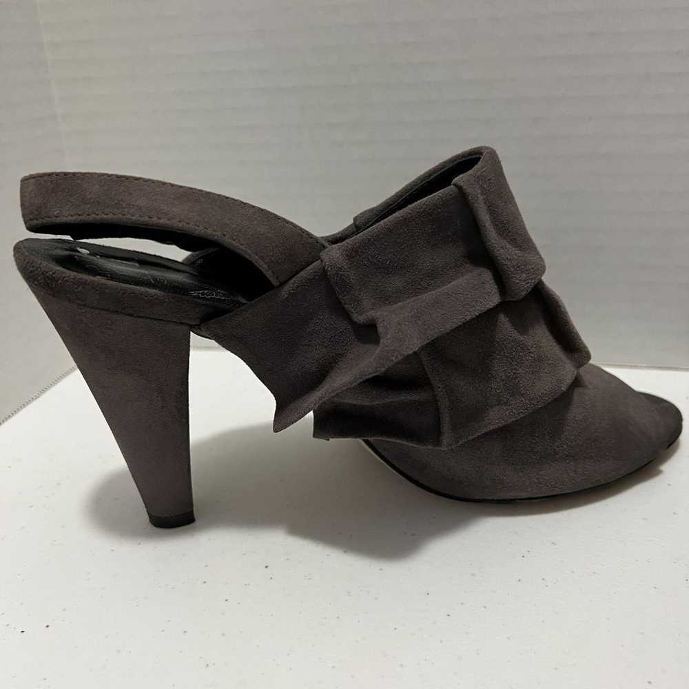 Tibi New York Women's Gray Suede Leather Ruffle H… - image 5