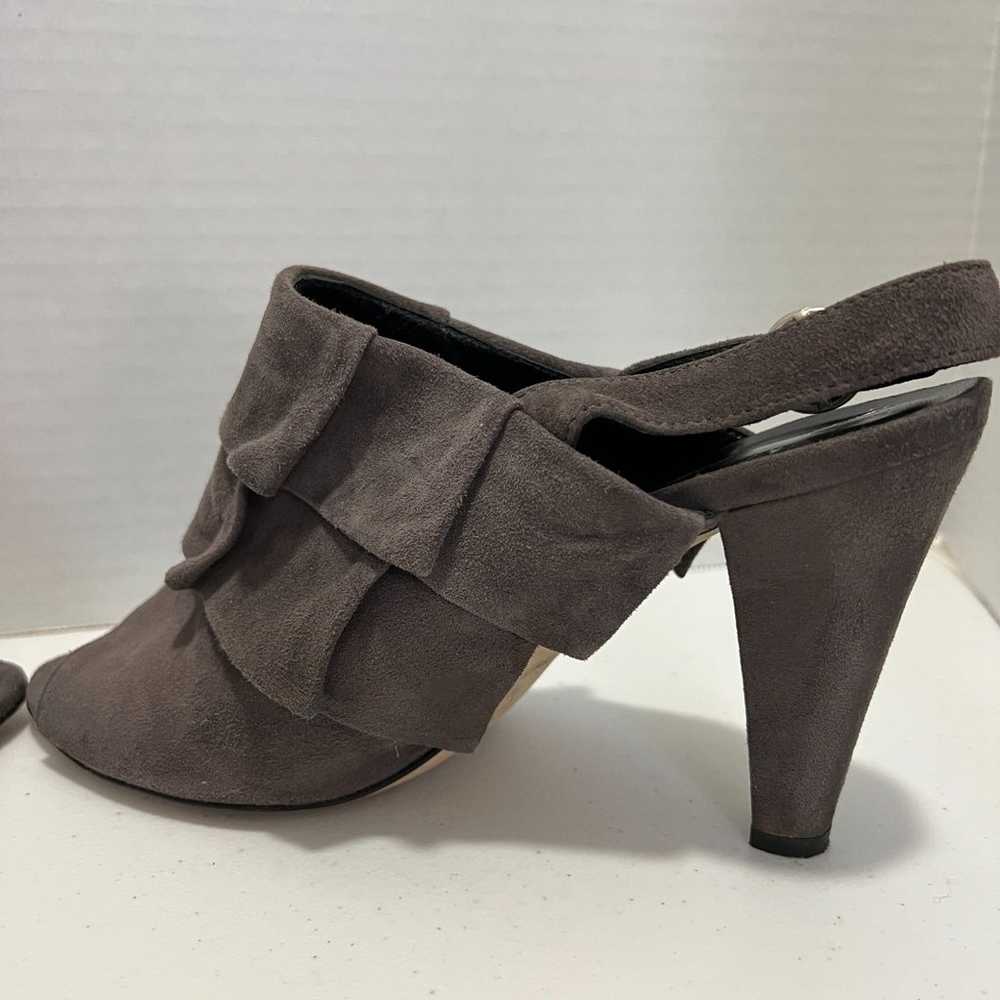 Tibi New York Women's Gray Suede Leather Ruffle H… - image 6