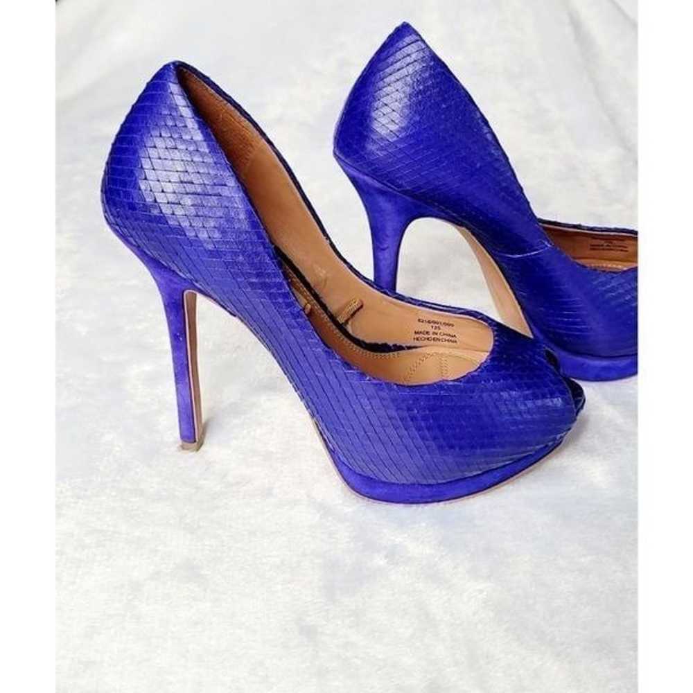 Zara Basic Collection Blue Open Toe Heel - image 1