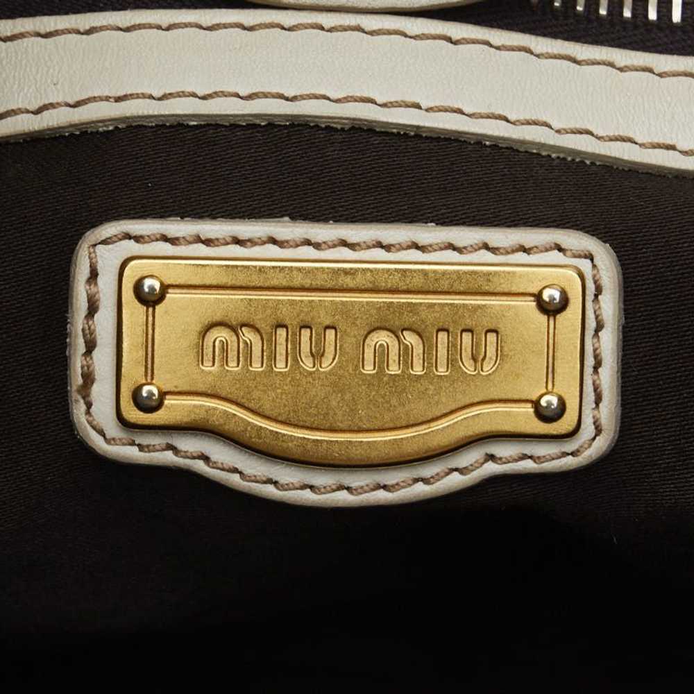 Miu Miu Miu Miu Vitello Lux Handbag - image 9
