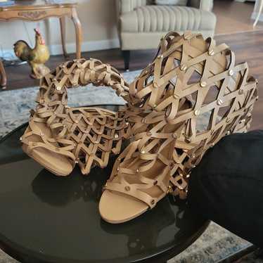 Tan Gladiator heels