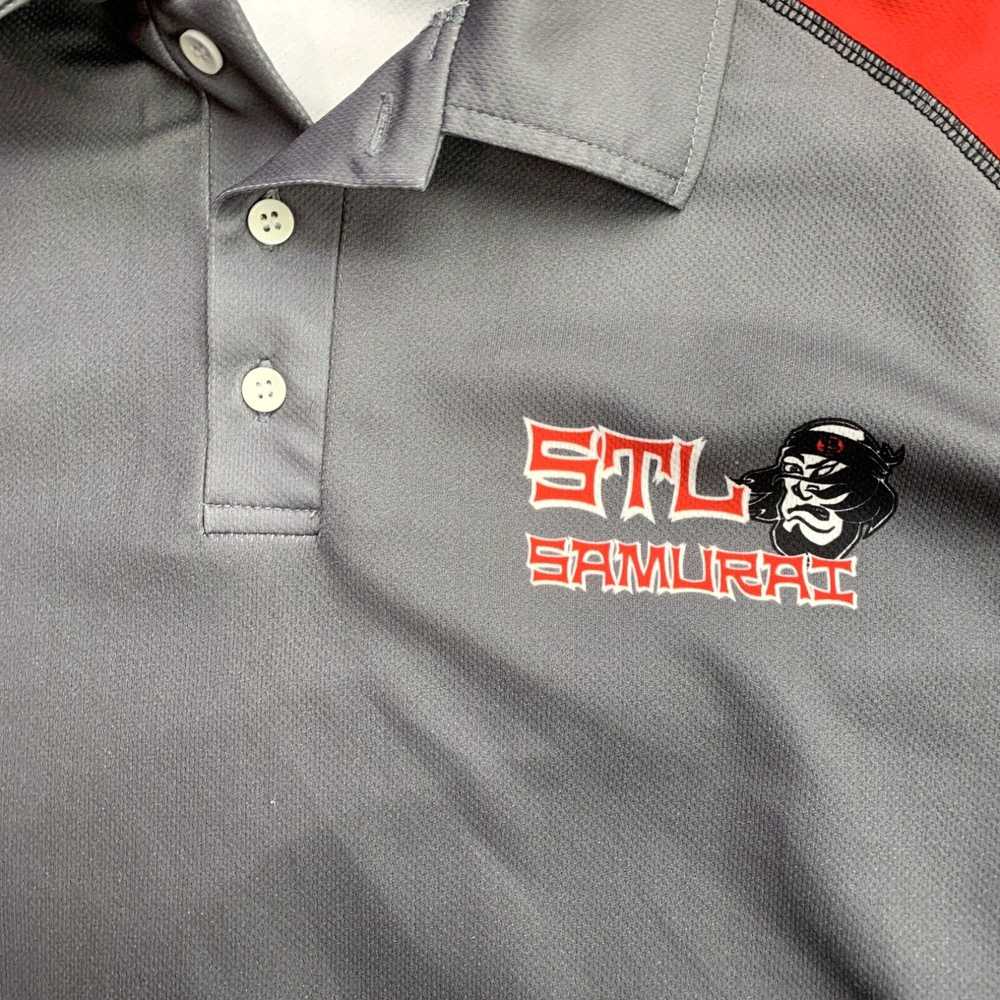 Vintage STL Samurai Mens Polo Shirt Size L - image 2