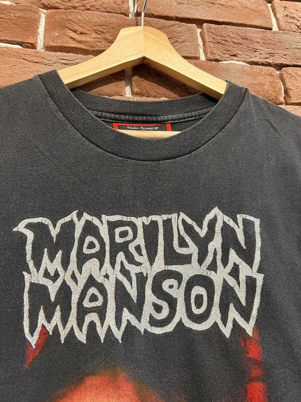 Band Tees × Marilyn Manson × Vintage Rare Marilyn… - image 3