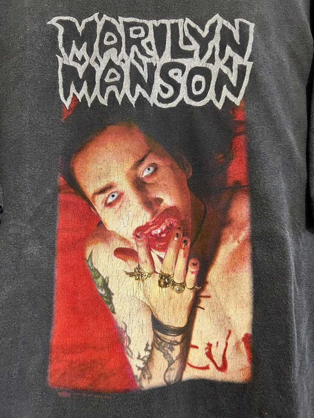 Band Tees × Marilyn Manson × Vintage Rare Marilyn… - image 4
