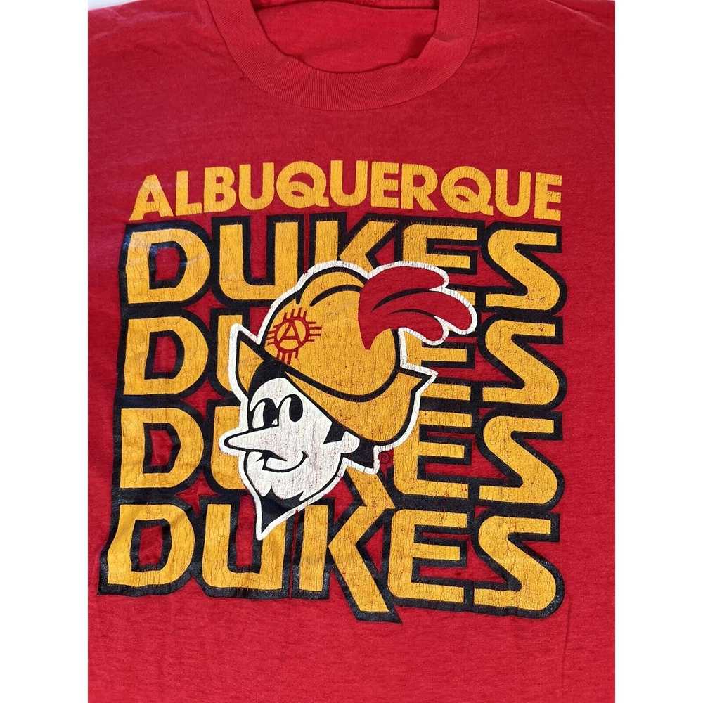 Vintage Vintage Albuquerque Dukes T-Shirt Single … - image 2
