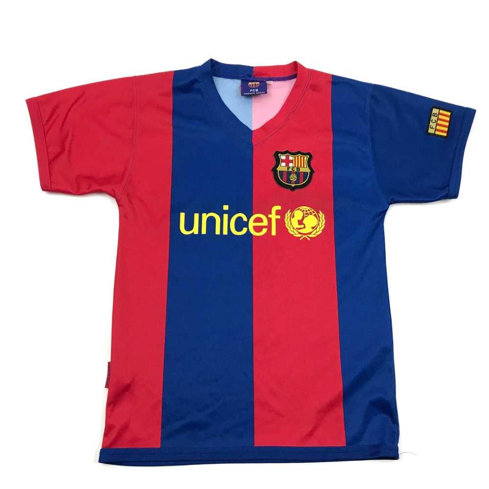 Vintage FCB Barcelona Womens Soccer Jersey Size 8… - image 1