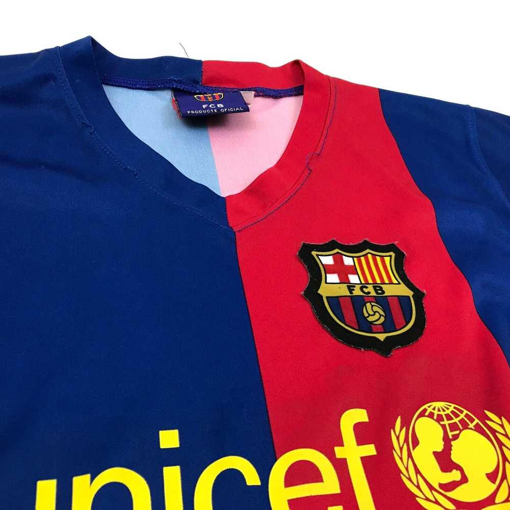 Vintage FCB Barcelona Womens Soccer Jersey Size 8… - image 3