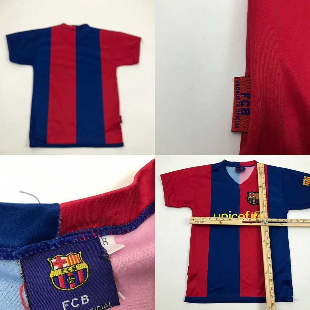 Vintage FCB Barcelona Womens Soccer Jersey Size 8… - image 4