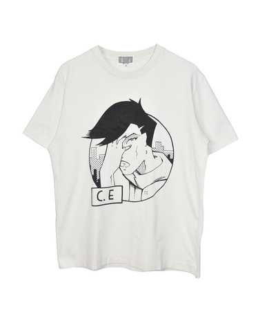 定番再入荷C.E CAVEMPT Graphic L/S Tee size M 長袖 グラフィック Tシャツ ロンT グレー×ホワイト スケシン Mサイズ
