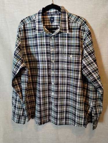 Gap Vintage 100% Cotton Long Sleeve Plaid Button F