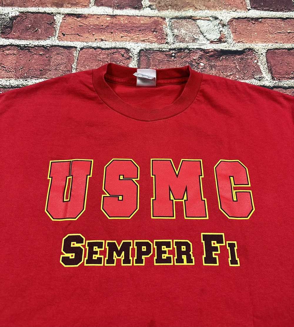 Aaa × Usmc × Vintage Vintage Y2K USMC Marines T S… - image 2