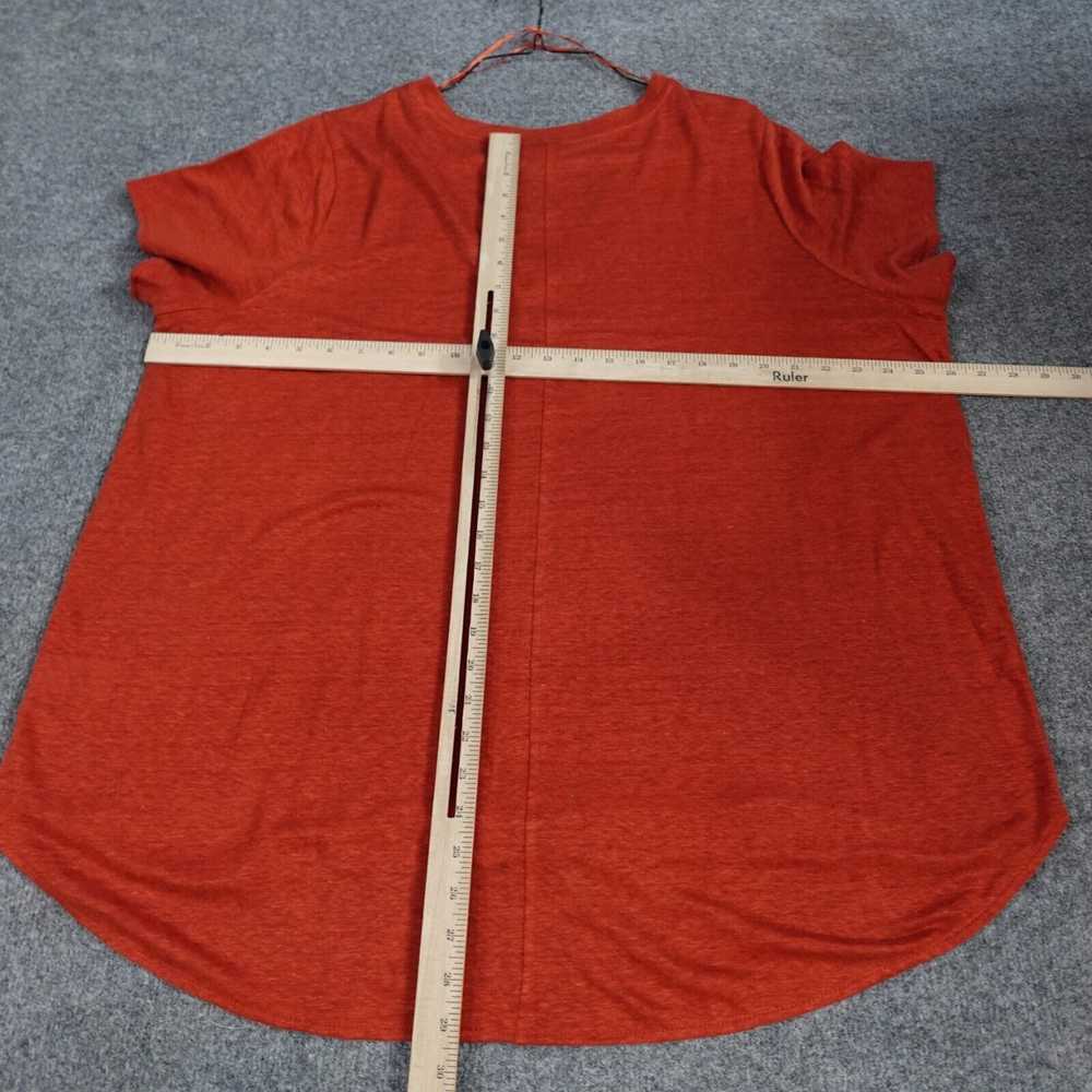 Elie Tahari Tahari Women's Shirt 2X Orange Rust 1… - image 3
