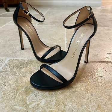 Stuart Weitzman Nudist Heel Black Size 8.5 Like N… - image 1