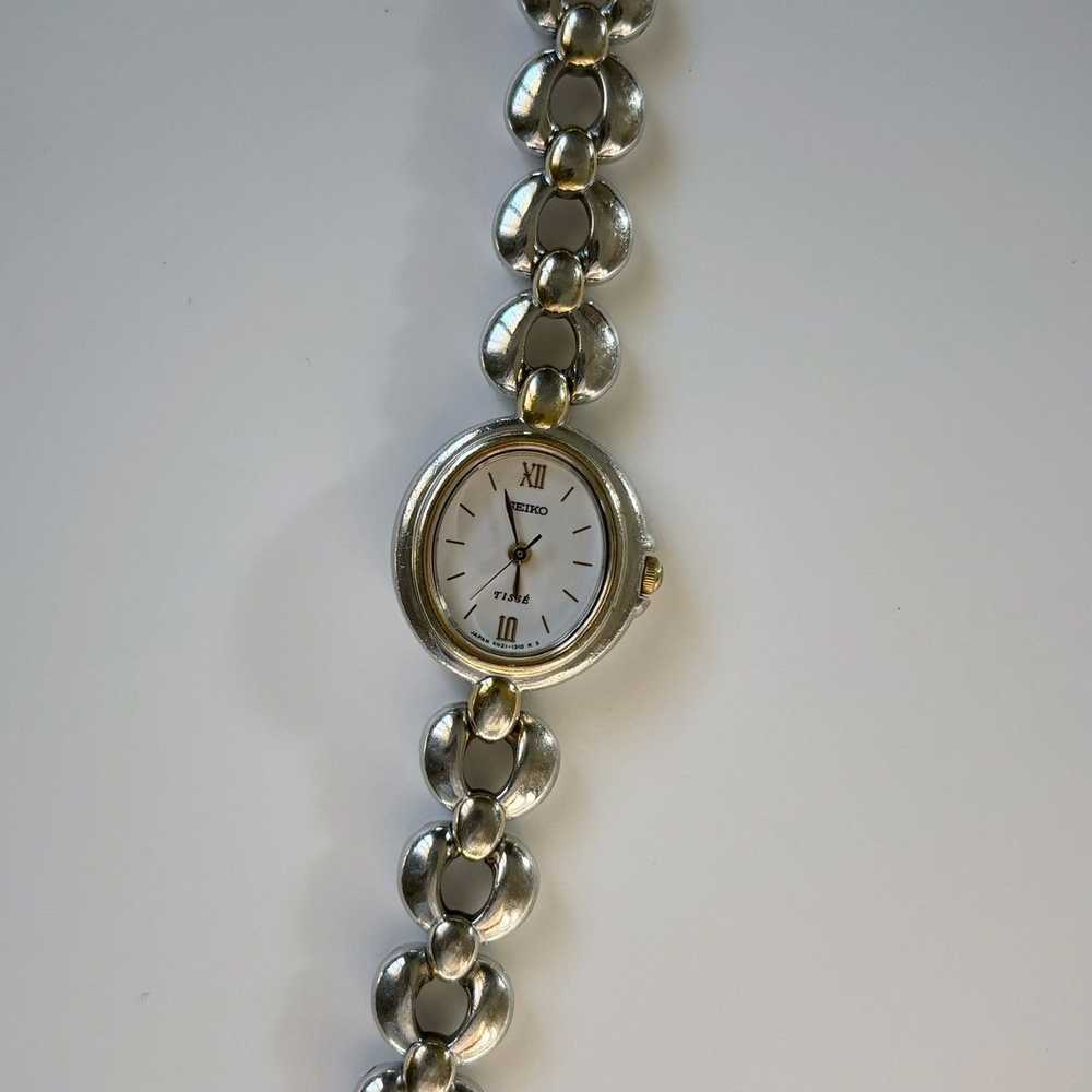 Seiko × Vintage Seiko Tisse Oval Watch - image 6