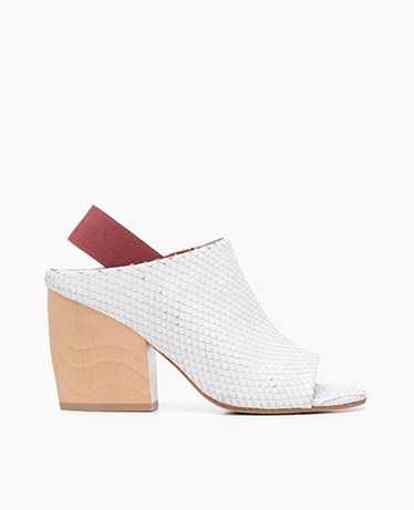 Coclico Torres Heel - White Snake Embossed Leather - image 1