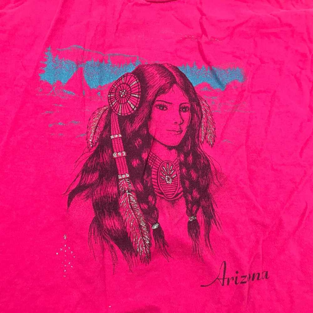 Tultex VINTAGE Arizona Shirt Size Large L Pink Te… - image 2