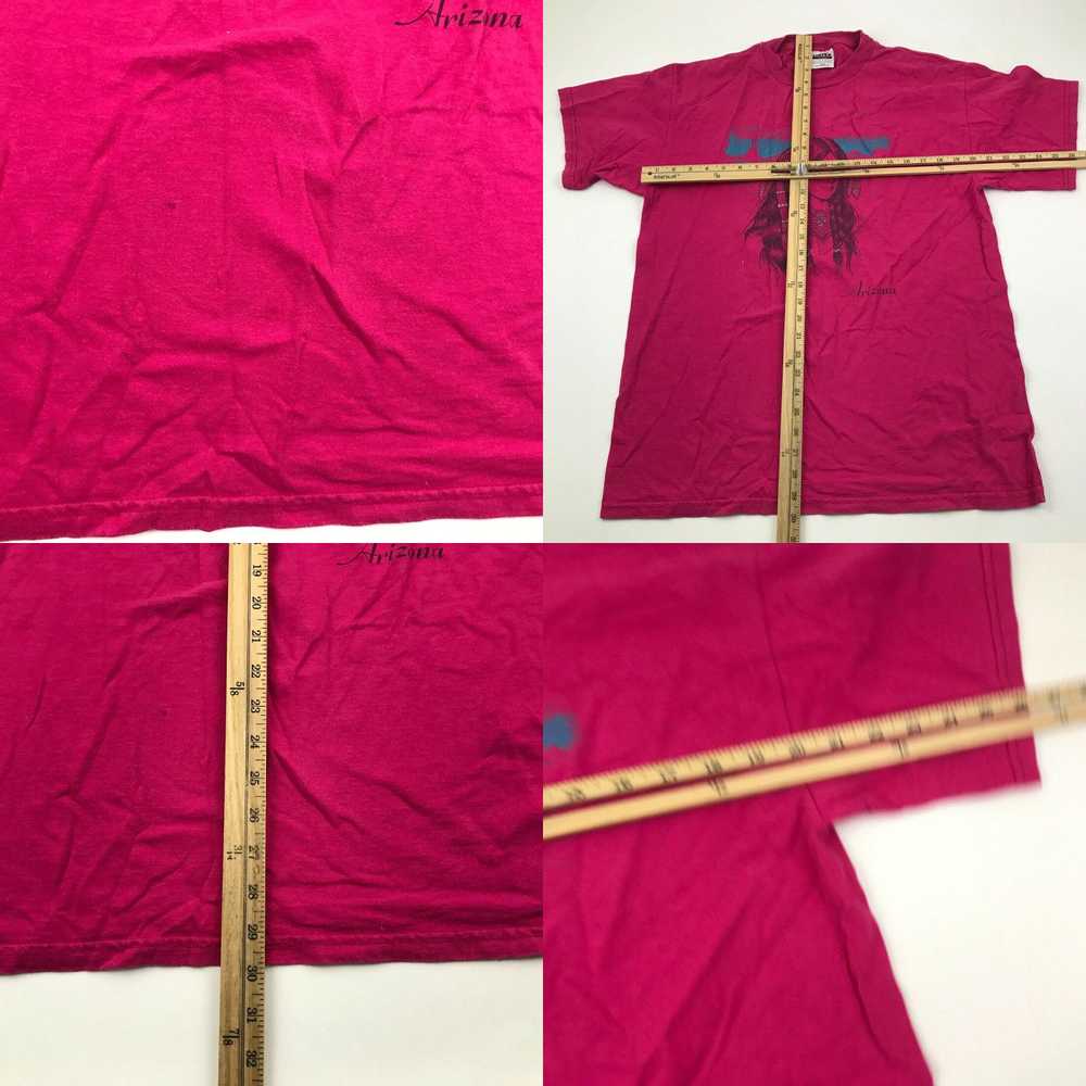 Tultex VINTAGE Arizona Shirt Size Large L Pink Te… - image 4