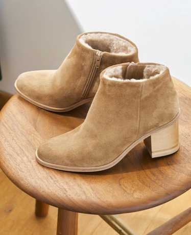 Coclico Bobo Shearling Bootie - Tobacco Suede