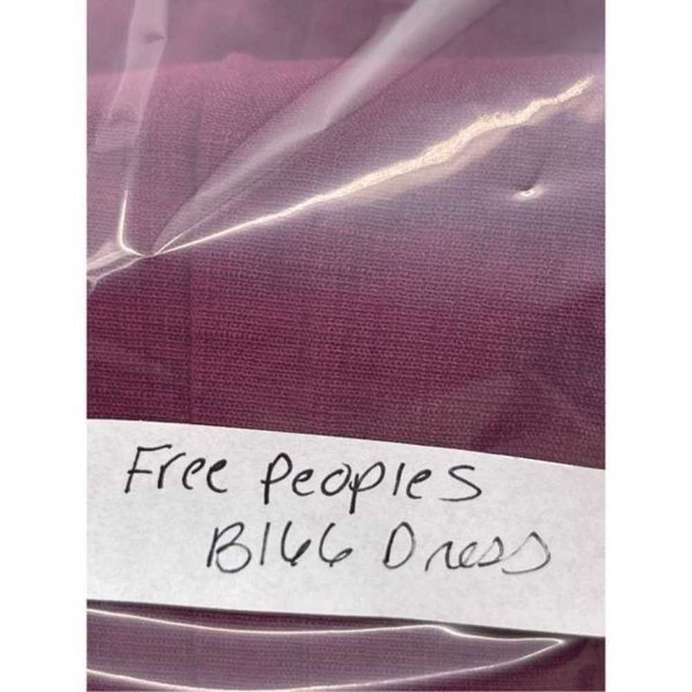 Free People Dress Women Small Dark Pink Faux Wrap… - image 12