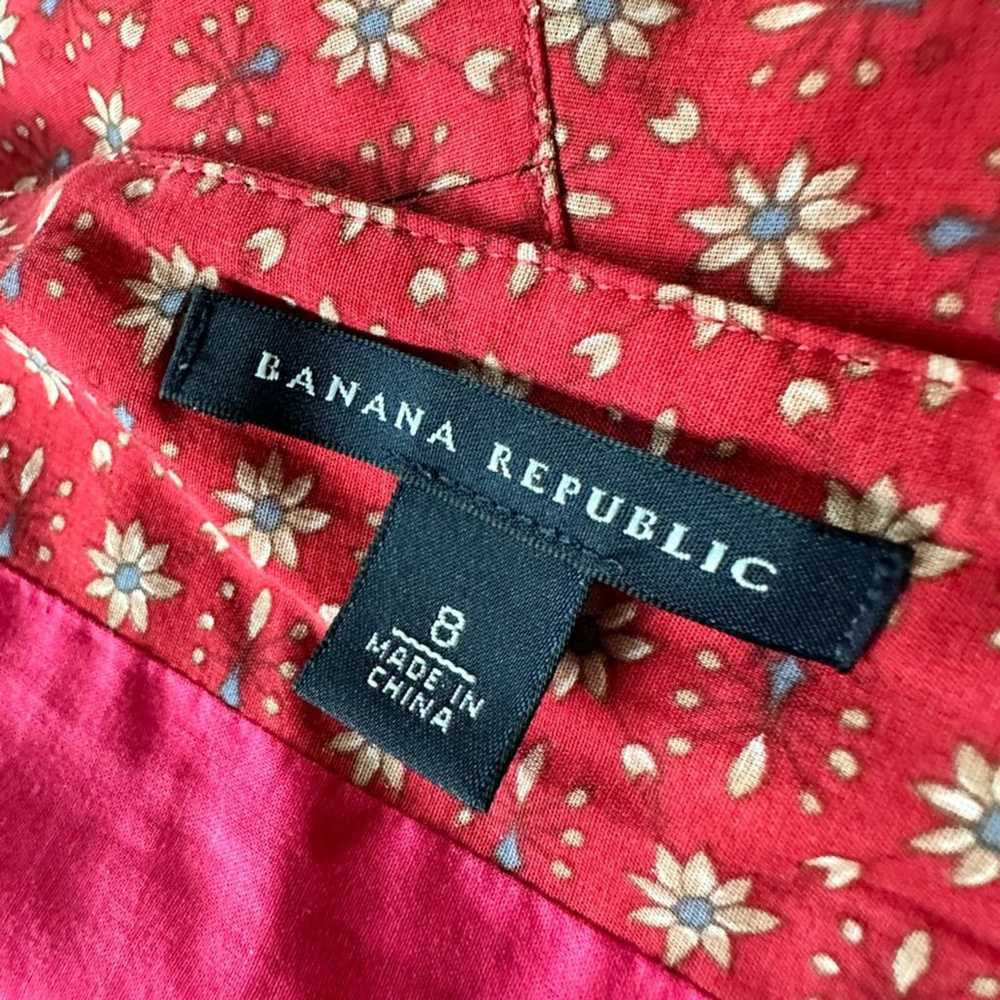 90s Banana Republic Strap Dress Silk/Cotton Size … - image 7