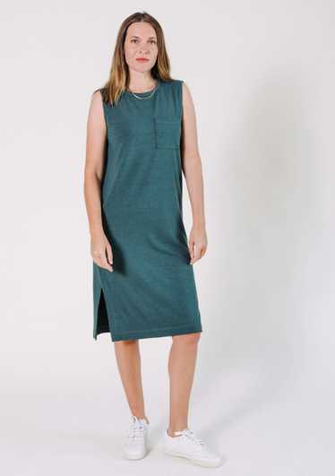 Poplinen Sophie Tank Jersey Dress - Pine