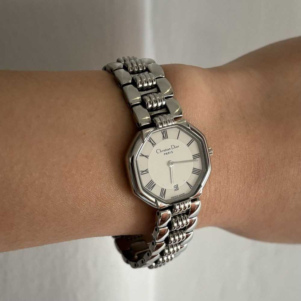 Dior × Vintage Dior 1990s Silver Stainless steel … - image 2