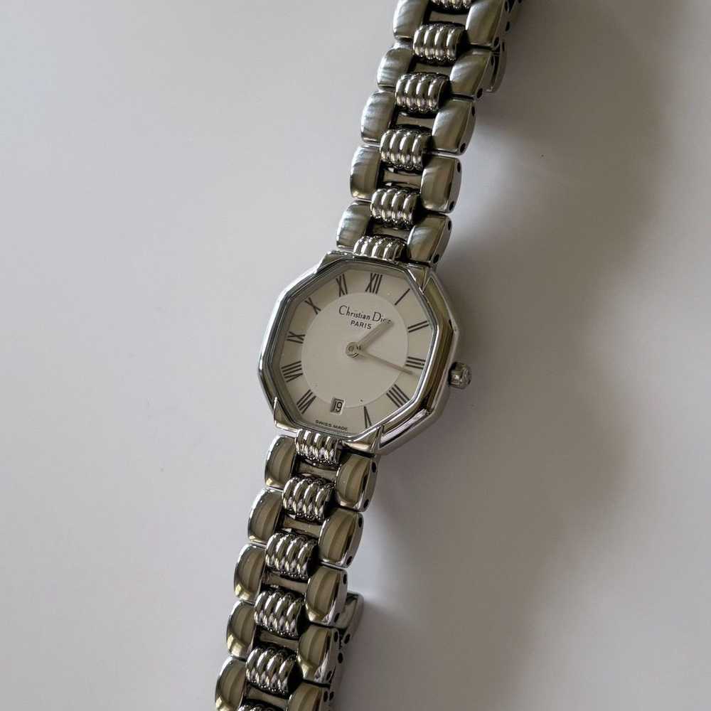 Dior × Vintage Dior 1990s Silver Stainless steel … - image 3
