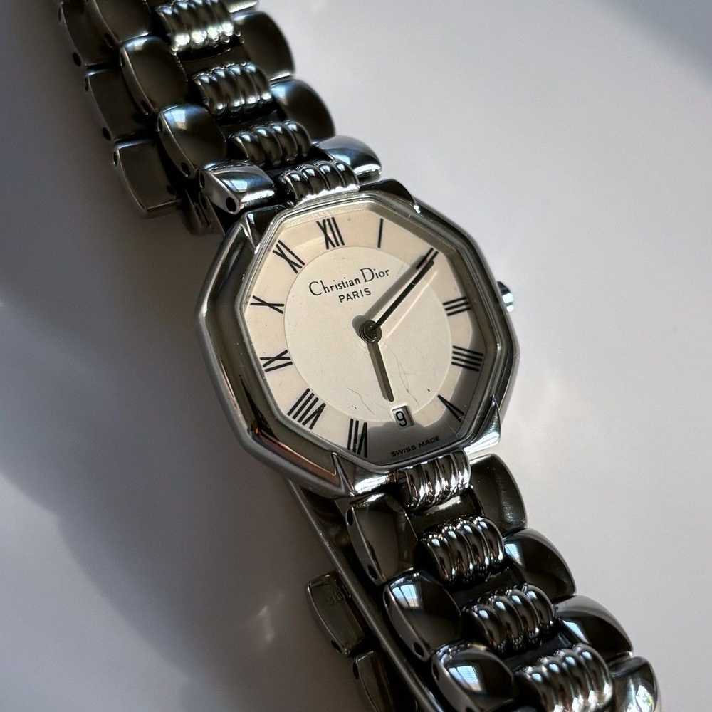 Dior × Vintage Dior 1990s Silver Stainless steel … - image 4